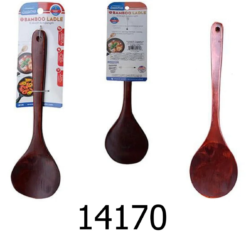 Kitchen tools for intermediates-12.4" Bamboo Ladle (Set of 3)