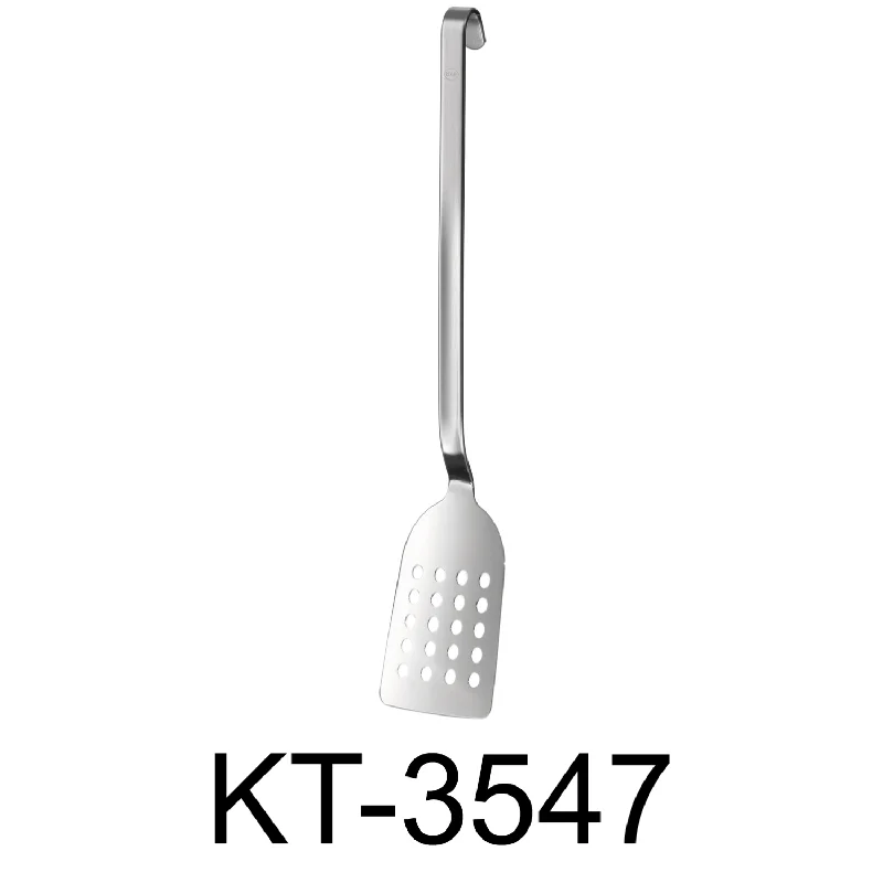 Kitchen utensils for blending-19” Stainless Steel Perforated Spatula