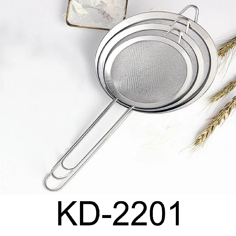 Kitchen utensils for spreading-3 PC Stainless Steel Stainer Set