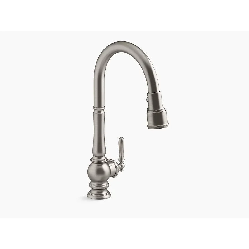 kitchen faucet island tap-Artifacts Pull-Down Touchless Kitchen Faucet in Vibrant Stainless