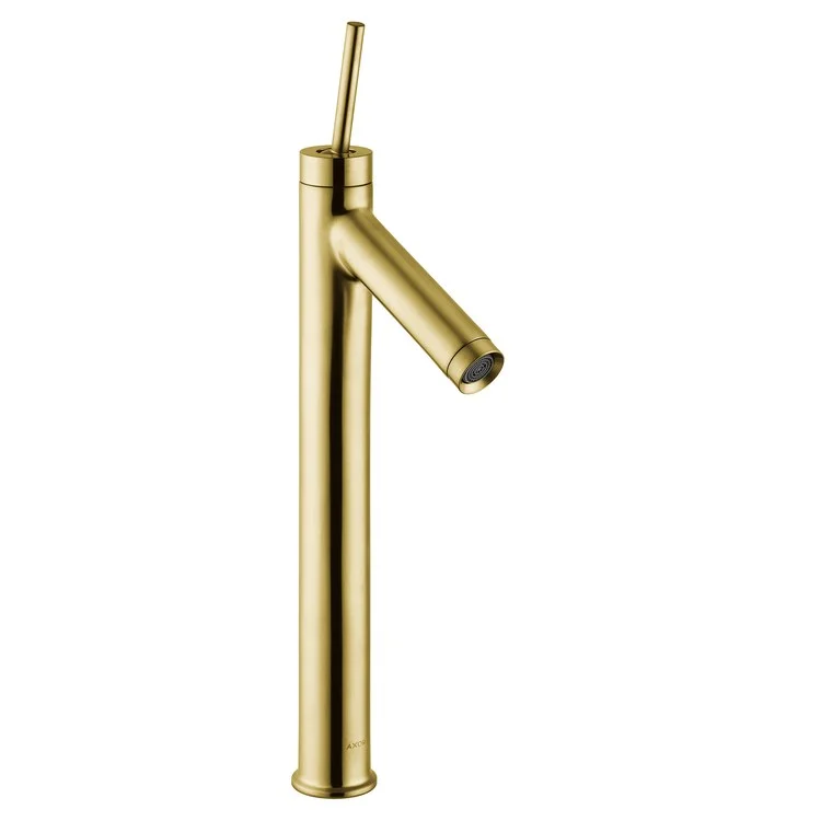 kitchen faucet mildew free-Lavatory Faucet Starck 1 Joystick ADA Brushed Gold Optic 1.2 Gallons per Minute Rigid Less Drain 1 Hole 9-7/8 Inch