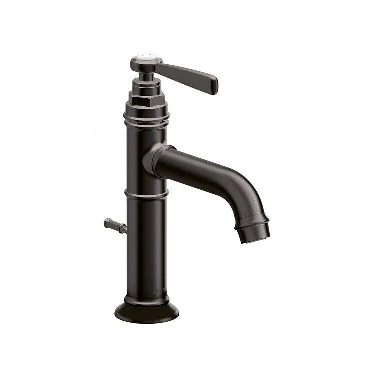 kitchen faucet paper towel-Lavatory Faucet Montreux 1 Lever ADA Brushed Black Chrome 1.2 Gallons per Minute Rigid Pop-Up 1 Hole 3-7/8 Inch