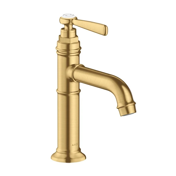 kitchen faucet workshop-Lavatory Faucet Montreux 1 Lever ADA Brushed Gold Optic 1.2 Gallons per Minute Rigid Less Drain 1 Hole 3-7/8 Inch