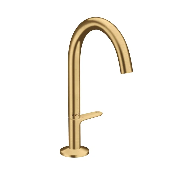 kitchen faucet in-law unit-Lavatory Faucet One 170 1 Lever ADA WaterSense Brushed Gold Optic 1.2 Gallons per Minute Less Drain 1 Hole Select/AirPower/Comfort Zone/EcoRight