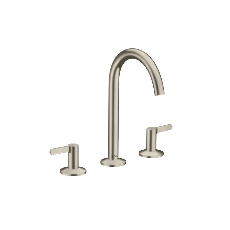 kitchen faucet twist handle-Lavatory Faucet One 170 Widespread 8 Inch Spread 2 Lever ADA WaterSense Brushed Nickel 1.2 Gallons per Minute Less Drain 3 Hole AirPower/Comfort Zone/EcoRight