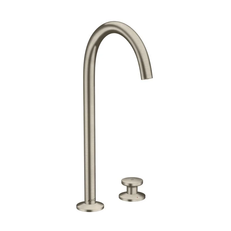 kitchen faucet water damage-Lavatory Faucet One 260 1 Knob WaterSense Brushed Nickel 1.2 Gallons per Minute Less Drain 2 Hole Select/AirPower/Comfort Zone/EcoRight