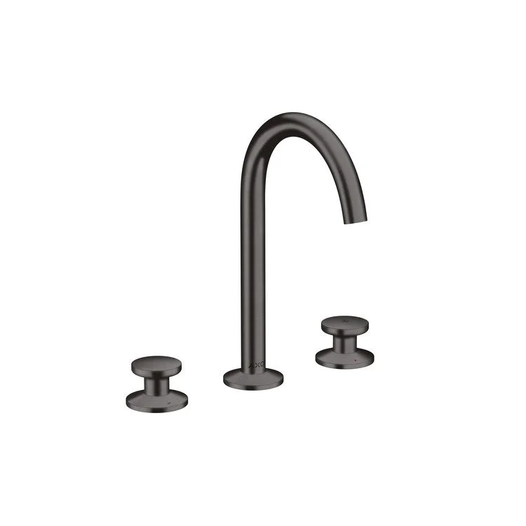 kitchen faucet overflow-Lavatory Faucet One 170 Widespread 8 Inch Spread 2 Knob WaterSense Brushed Black Chrome 1.2 Gallons per Minute Less Drain 3 Hole Select/AirPower/Comfort Zone/EcoRight