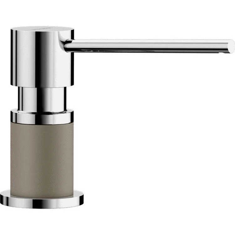 kitchen faucet cake cleanup-Soap Dispenser Lato Truffle Deck Mount Plastic Brass Pump