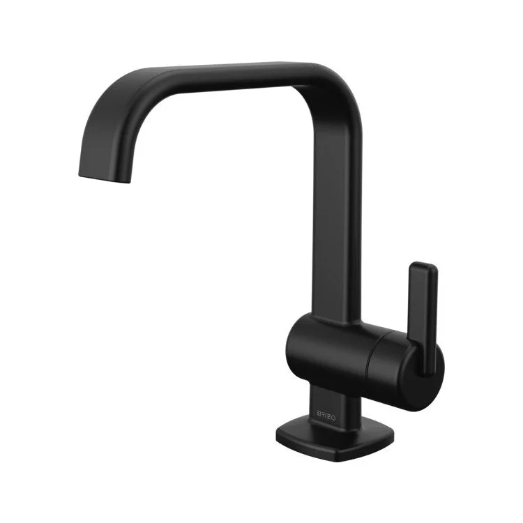 kitchen faucet low pressure-Lavatory Faucet Allaria 1 Lever ADA WaterSense Matte Black 1.2 Gallons per Minute