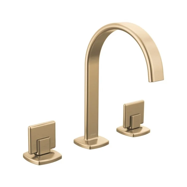 kitchen faucet single handle-Lavatory Faucet Allaria Widespread 6-16 Inch Spread Less Handle ADA WaterSense Brilliance Luxe Gold 1.2 Gallons per Minute Arc