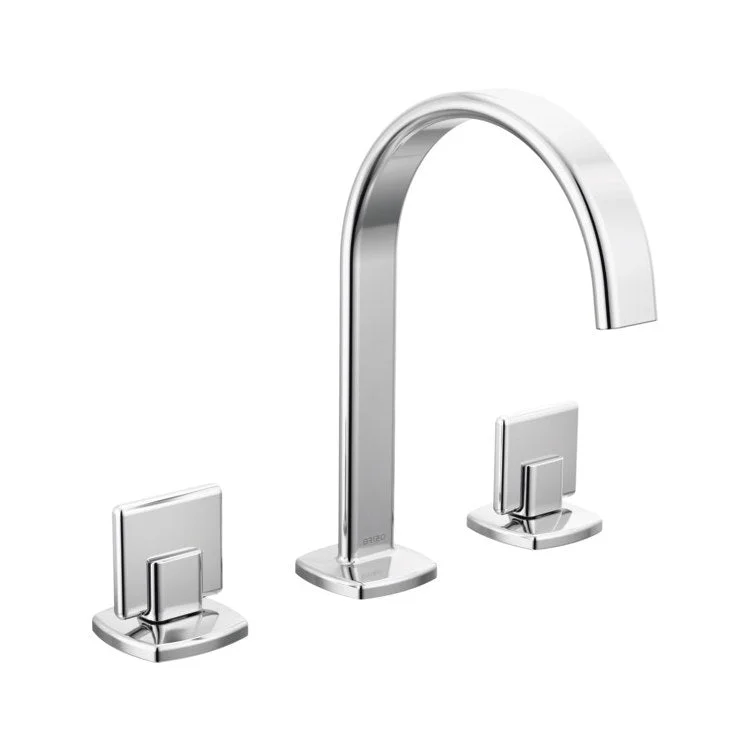 kitchen faucet low arc-Lavatory Faucet Allaria Widespread 6-16 Inch Spread Less Handle ADA WaterSense Chrome 1.2 Gallons per Minute Arc