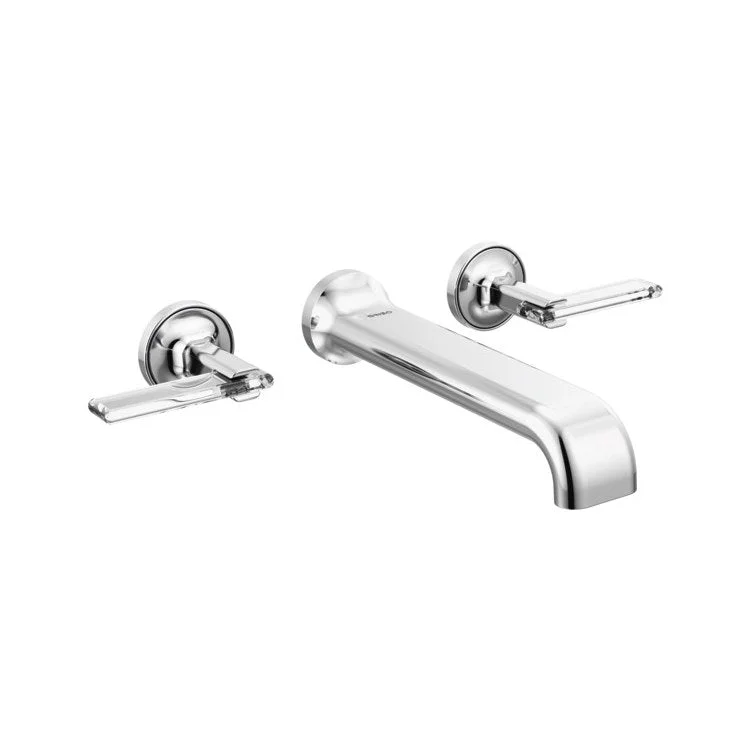 kitchen faucet hard water-Tub Filler Allaria Wall Mount 8 Inch Spread 2 Less Handle ADA Chrome