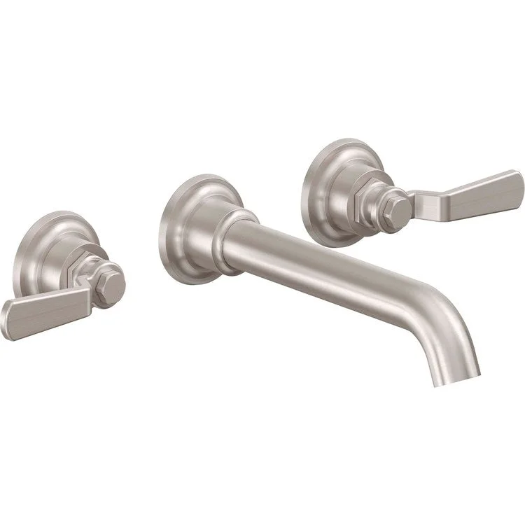 kitchen faucet handle wobble-Lavatory Trim Descanso Works Vessel Wall 2 Lever Antique Nickel Flat ADA 1.2 Gallons per Minute