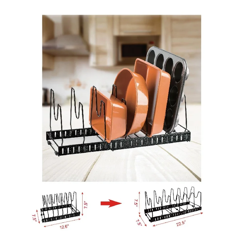 Best kitchen utensils for occasions-Culinary Edge Expandable And Adjustable Kitchen Storage Rack Set Of 2