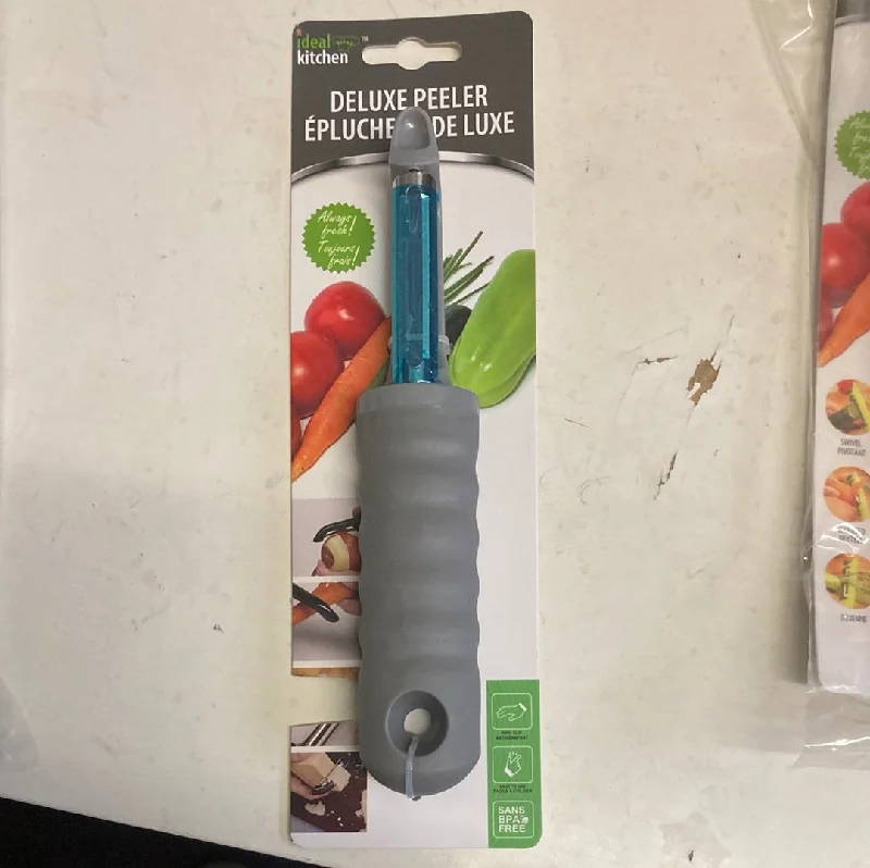 Kitchen tools for rental homes-Gray Deluxe Peeler