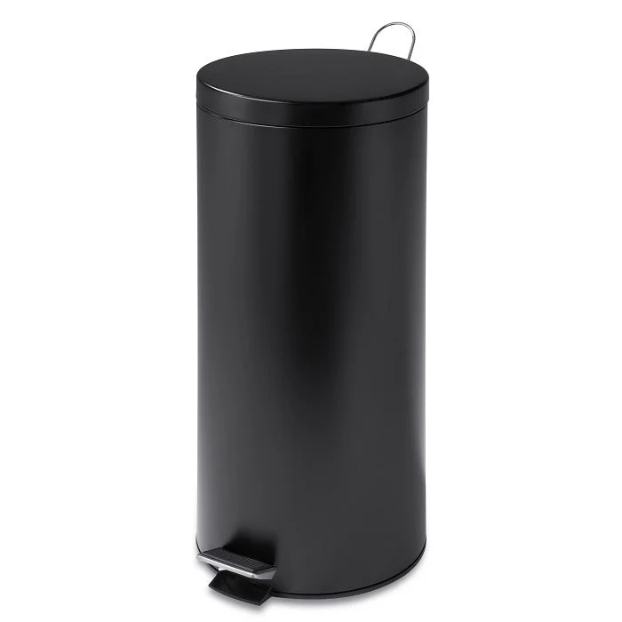 Best kitchen utensils for holidays-Honey Can Do 30L Round Black Matte Can With Bucket