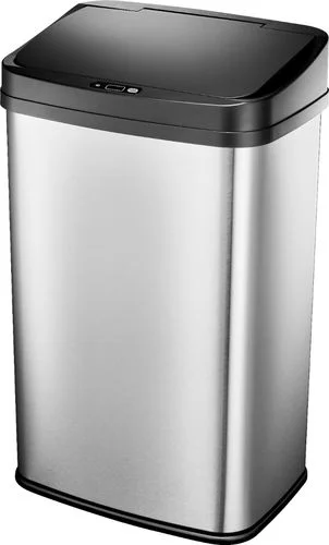 Kitchen utensils for baby showers-Insignia™ - 13 Gal. Automatic Trash Can - Stainless Steel