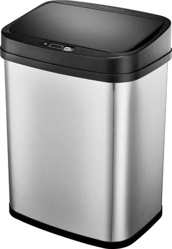 Kitchen tools for Mexican recipes-Insignia™ - 3 Gal. Automatic Trash Can - Stainless steel