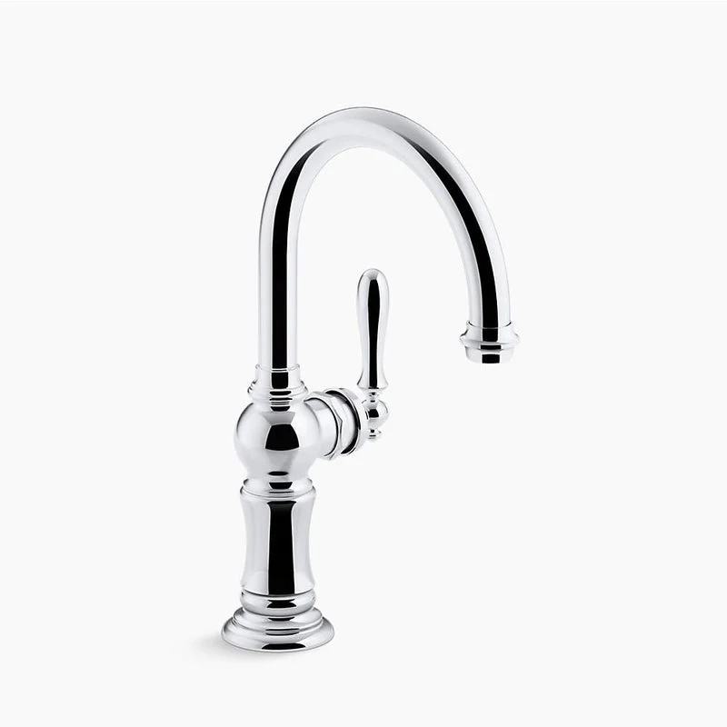 kitchen faucet paint rinse-Artifacts Arc Spout Bar Kitchen Faucet