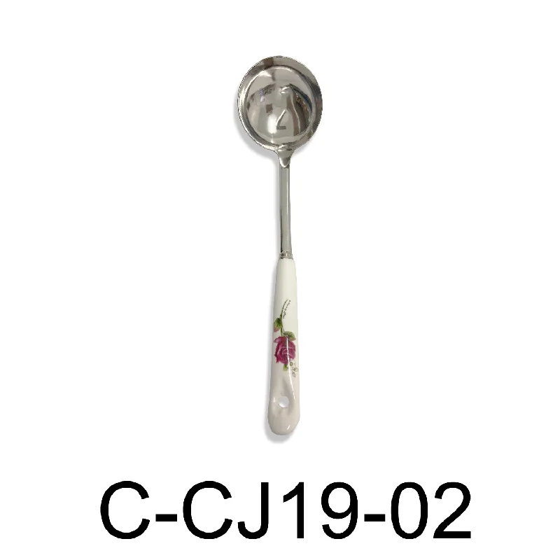 Kitchen tools for turning-Ladle with Flower Design