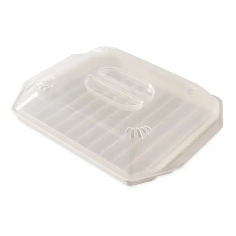 Kitchen tools for small kitchens-Nordic Ware Compact Bacon Tray with Lid