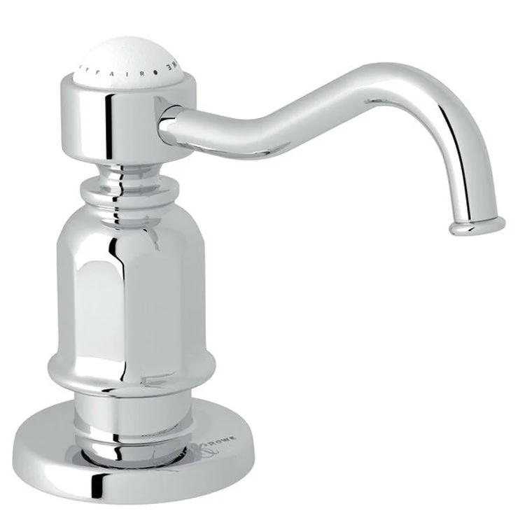 kitchen faucet cookie wash-Soap Dispenser Edwardian Polished Chrome Deck Mount Brass 16 Fluid Ounce