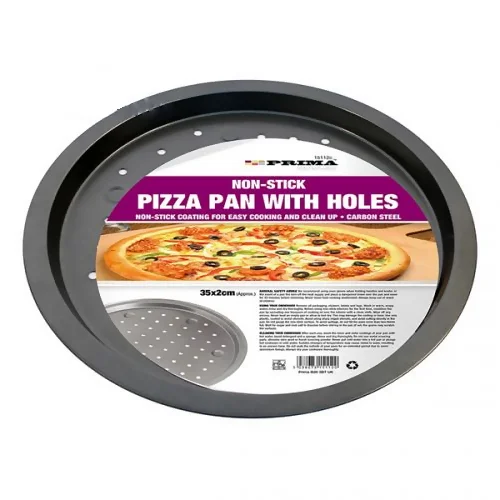 Kitchen tools for drawer organizers-Prima Non Stick Vented Hole Pizza Pan