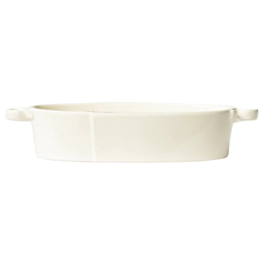 Kitchen tools for hobbyists-Vietri - Lastra Handled Oval Baker