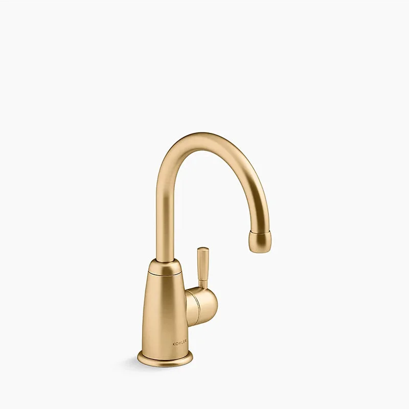 kitchen faucet liner sink-Wellspring Water Dispenser Kitchen Faucet in Vibrant Brushed Moderne Brass