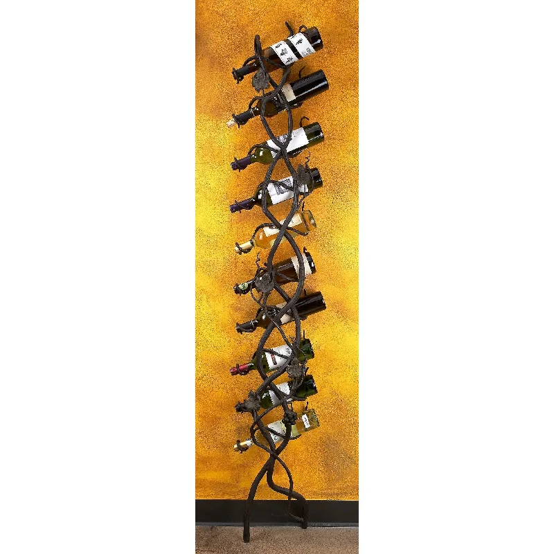 Best kitchen utensils for resale-Wrought Iron Wall Wine Holder- 10 Bottle