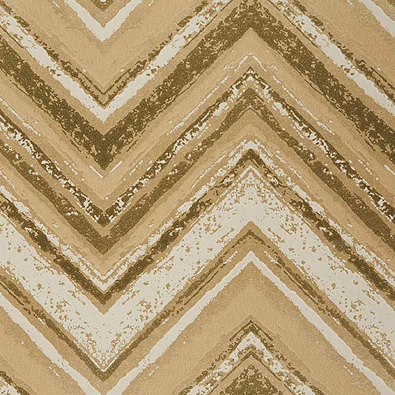 Wallpaper for studio apartment-Chevron Chic Wallpaper in Gold/Olive