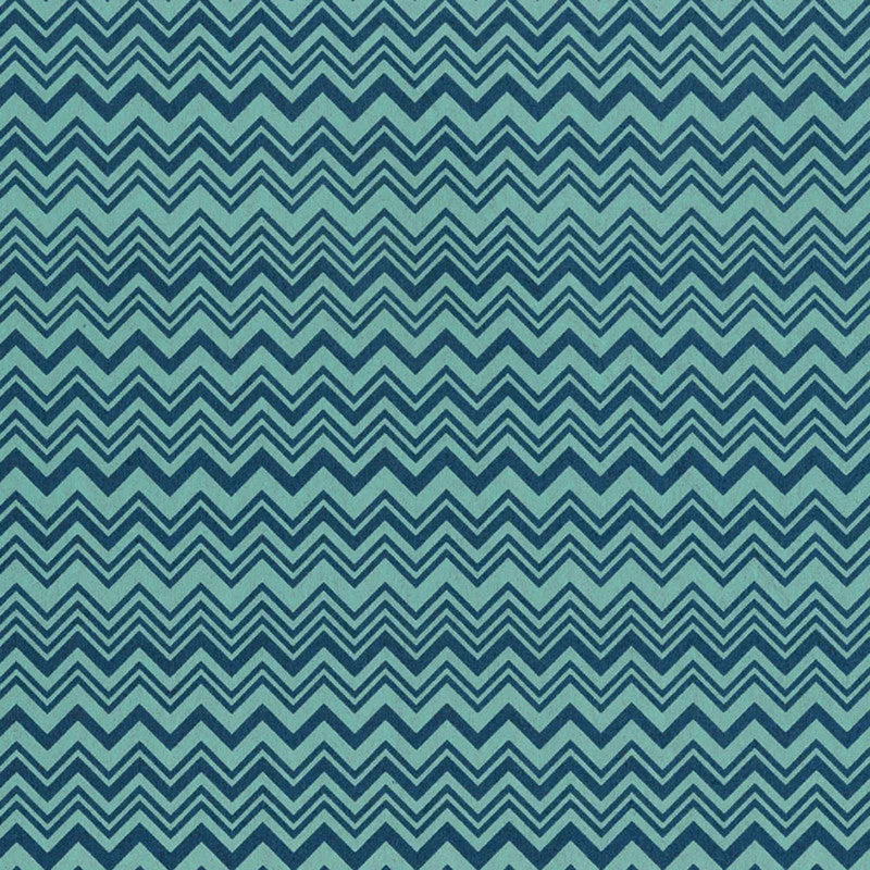 Wallpaper with iris design-Chevron Small Alternating Wallpaper in Teal Blue/Green