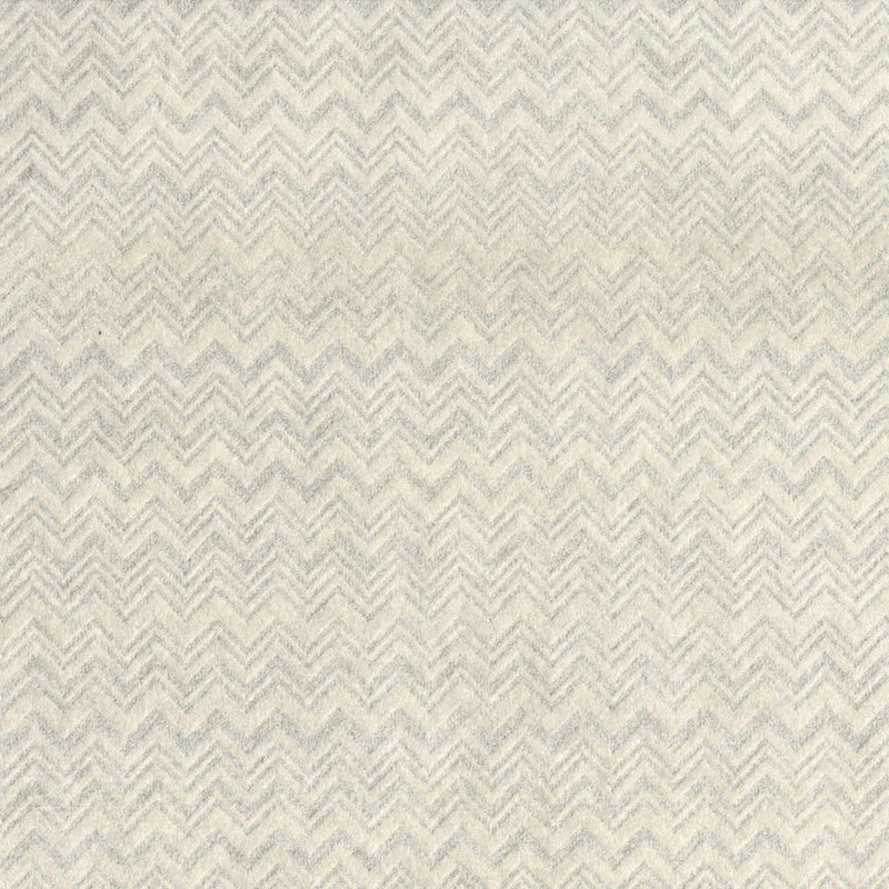 Wallpaper for cozy decor-Chevron Small Flocked Wallpaper in Light Grey