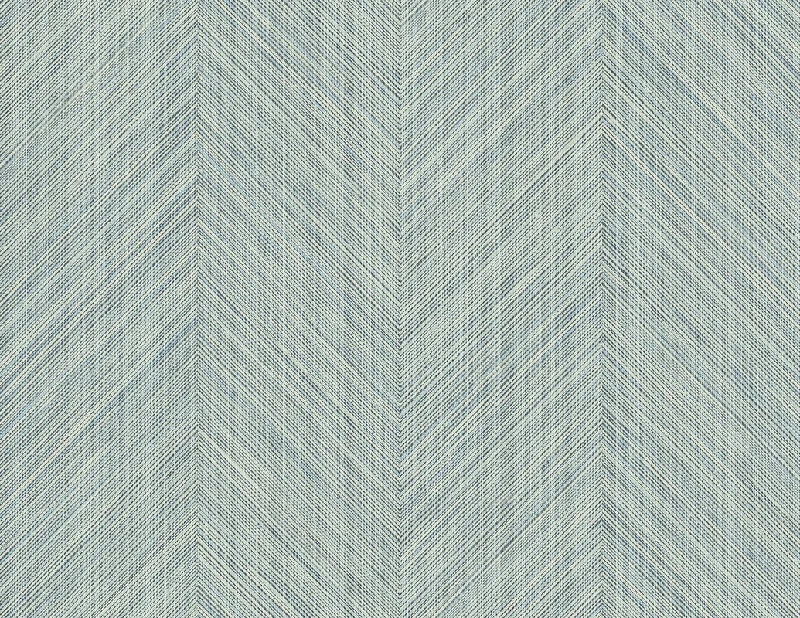 Wallpaper with ash theme-Chevron Stripe Peel & Stick Wallpaper in Seabreeze