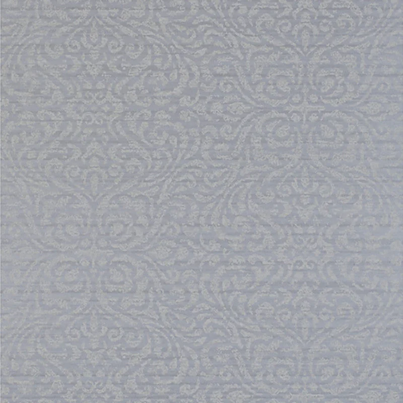 Wallpaper for trendy bedroom-Damask Tribal Wallpaper in Grey/Silver