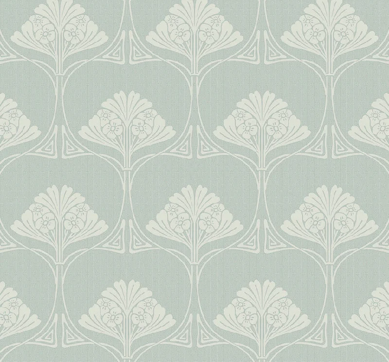 Wallpaper for trendy decor-Deco Floral Peel & Stick Wallpaper in Aloe Mist