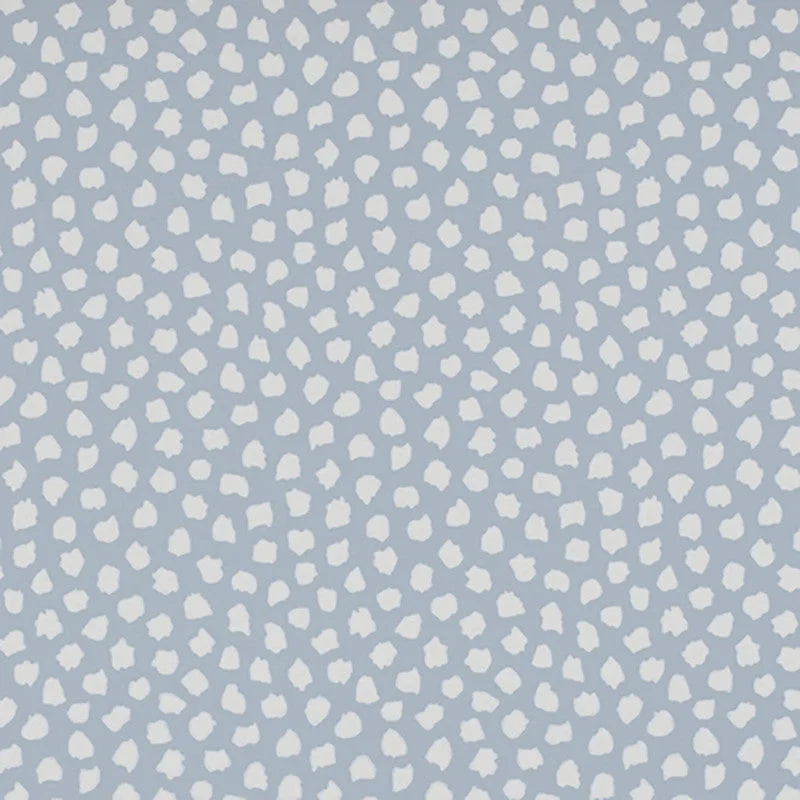 Wallpaper with bubble design-Floating Popcorn Wallpaper in Blue/Cream