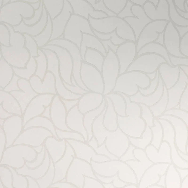 Wallpaper for kids nursery-Floral Lines Wallpaper in Cream/Beige