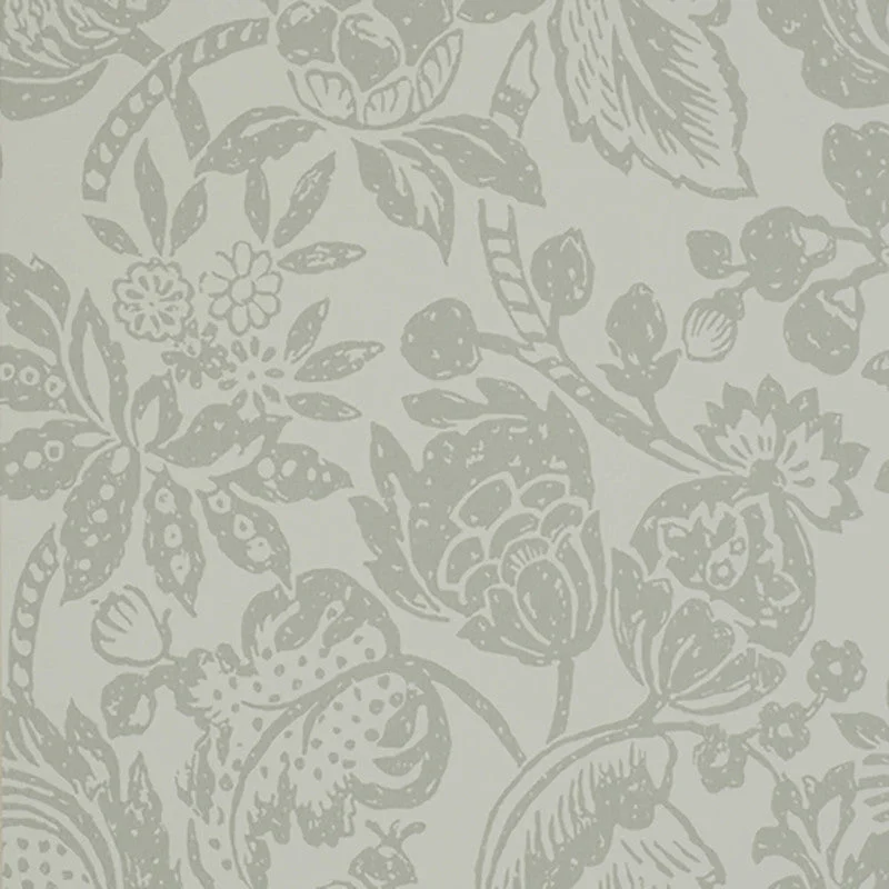 Wallpaper with desert theme-Floral Tropical Large Textured Wallpaper in Soft Sage