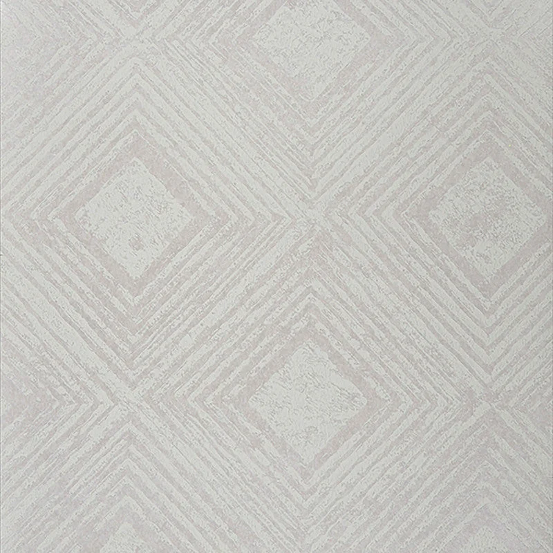 Wallpaper for modern kitchen-Geo Diamond Abstract Wallpaper in Silver/Grey