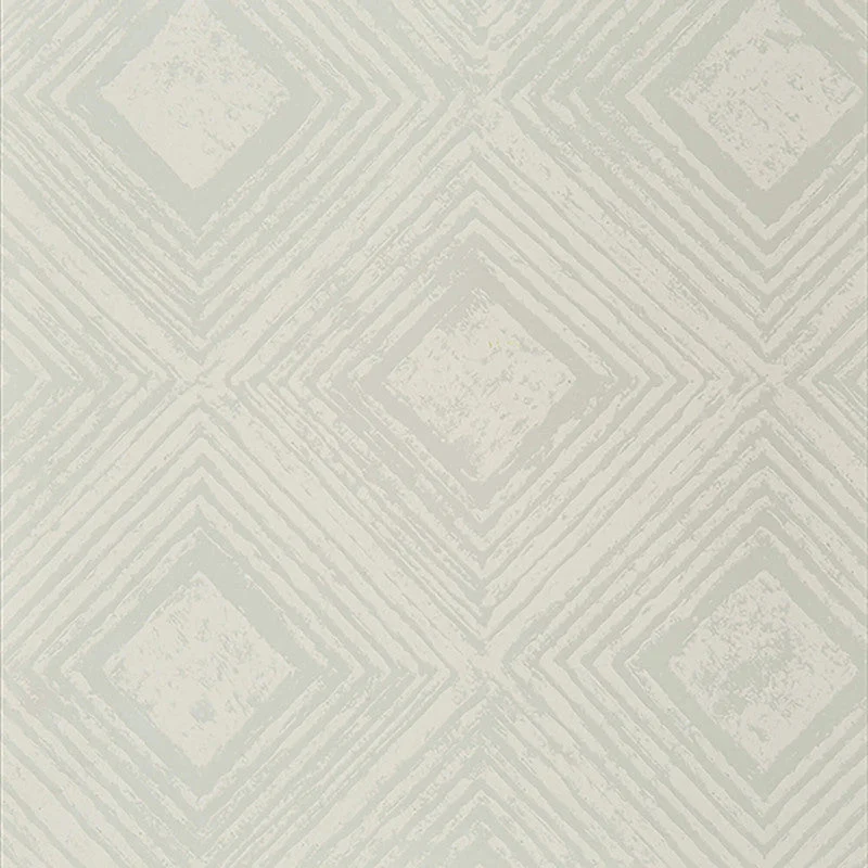 Wallpaper with brick look-Geo Diamond Abstract Wallpaper in Soft Seafoam