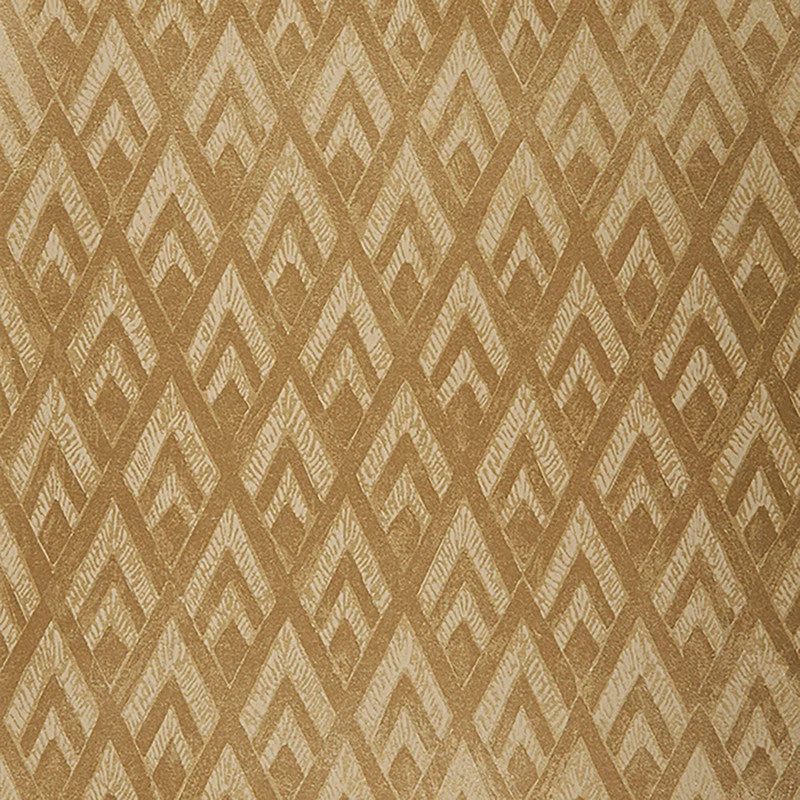 Wallpaper for luxury homes-Geo Diamond Modern Wallpaper in Olive Green/Citron Metallic