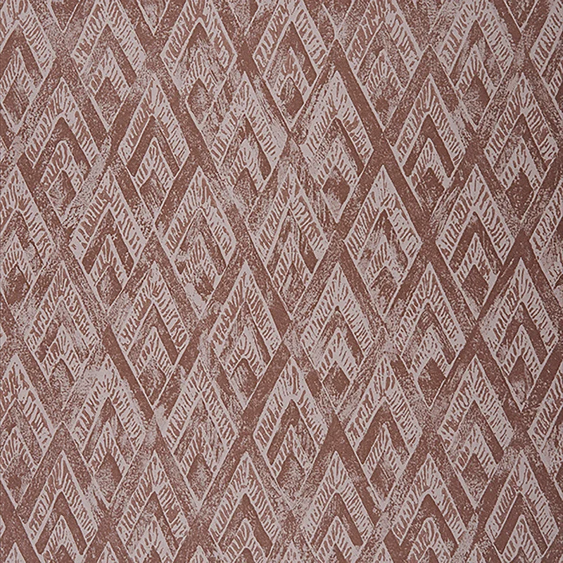 Wallpaper with ocean theme-Geo Diamond Modern Wallpaper in Plum Metallic