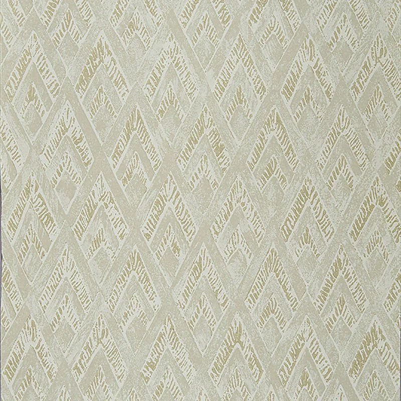 Wallpaper for kids playroom-Geo Diamond Modern Wallpaper in Seafoam Metallic