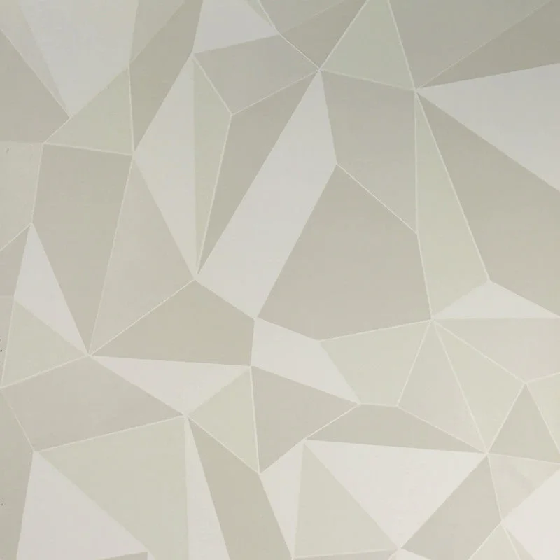 Wallpaper for cozy nursery-Geometric Abstract Transitional Wallpaper in Beige/Cream/Grey