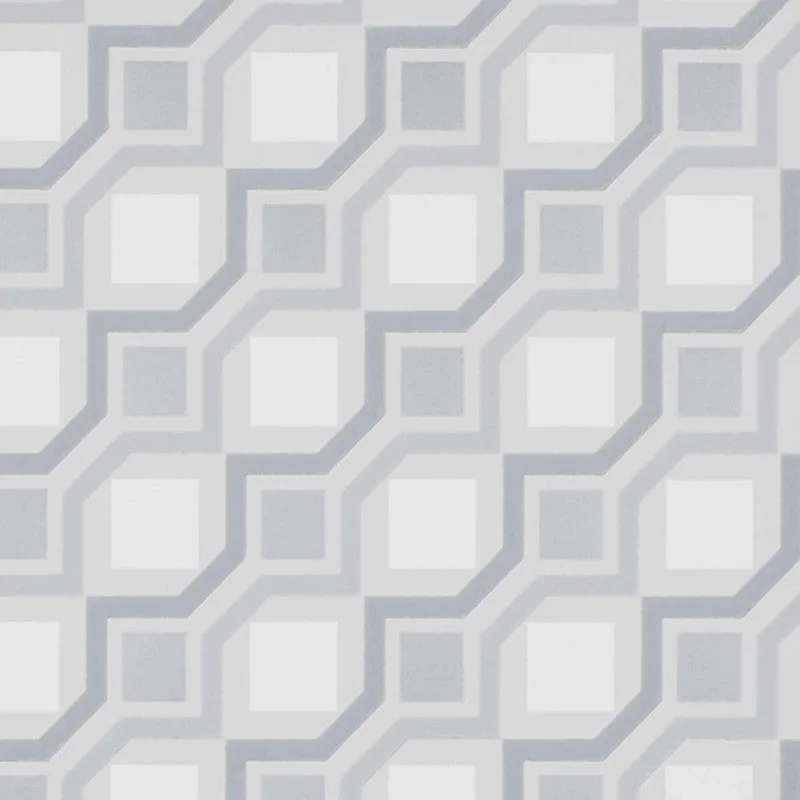 Wallpaper for rustic bedroom-Geometric Contemporary Wallpaper in Ivory/Grey/Silver