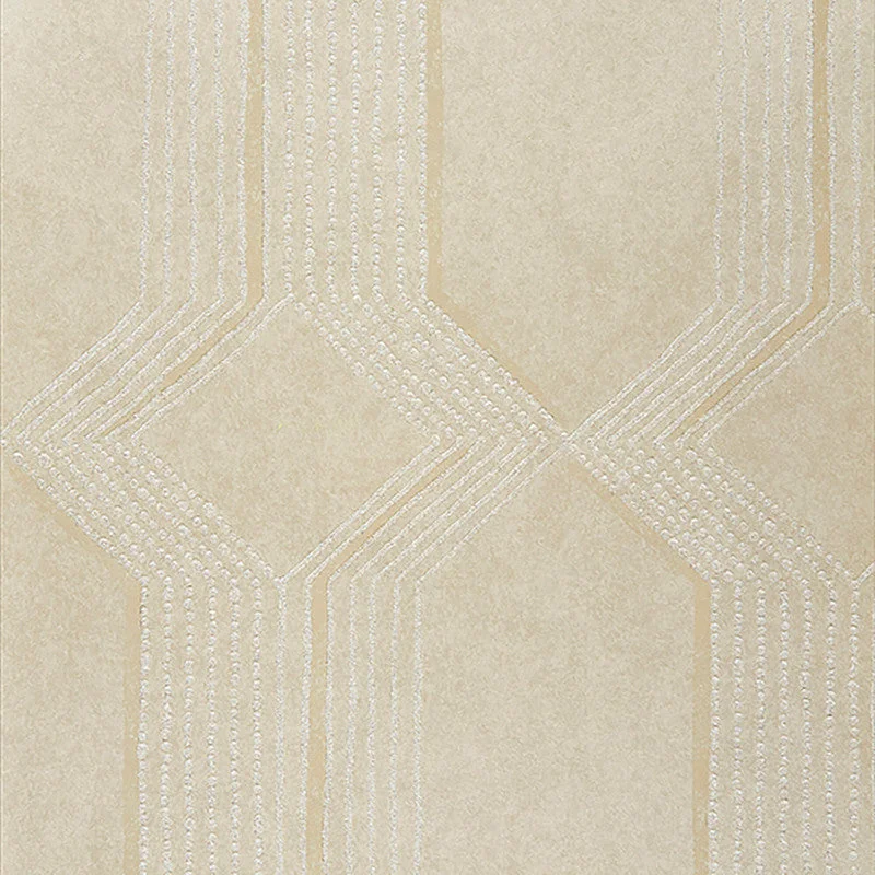 Wallpaper with cloud patterns-Geometric Ogee Beaded Wallpaper in Citron