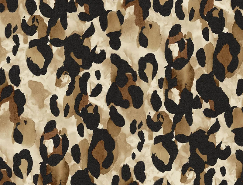 Wallpaper color schemes-Leopard Print Peel & Stick Wallpaper in Fallburn Tan