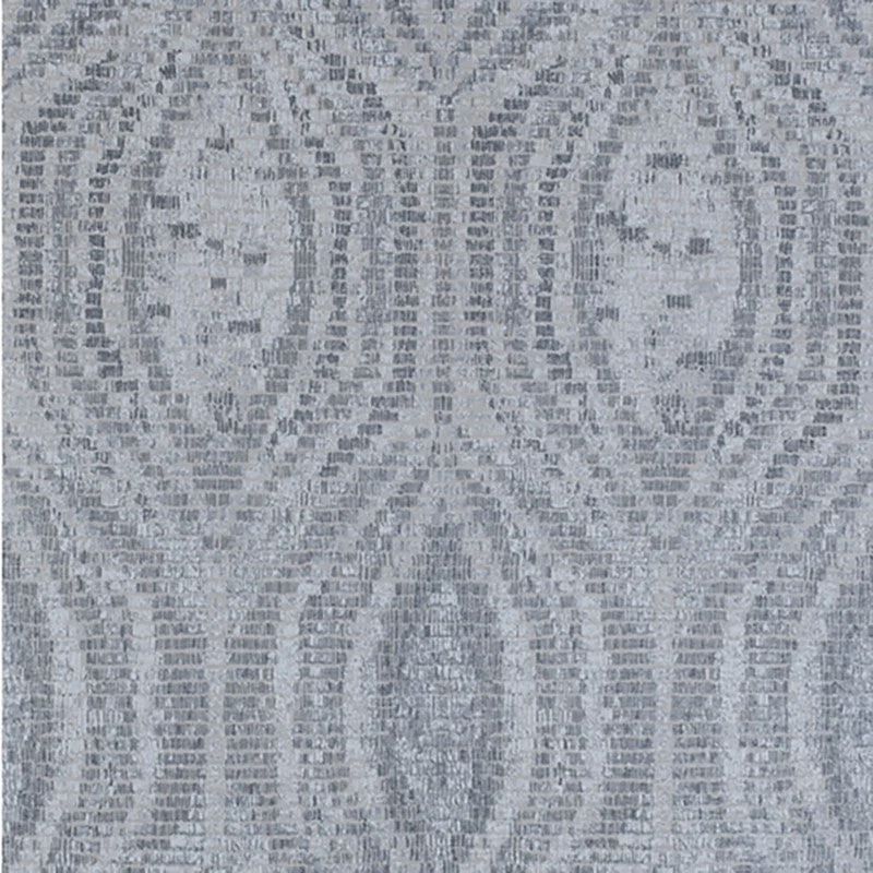 Wallpaper for warm decor-Ogee Animal-Inspired Textured Wallpaper in Metallic Pewter