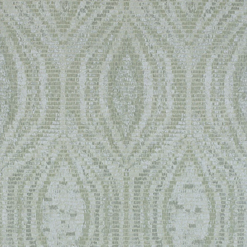 Wallpaper for sleek bedroom-Ogee Animal-Inspired Textured Wallpaper in Metallic Sage/Olive